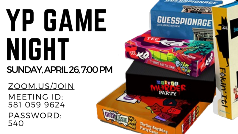 Banner Image for YP Game Night