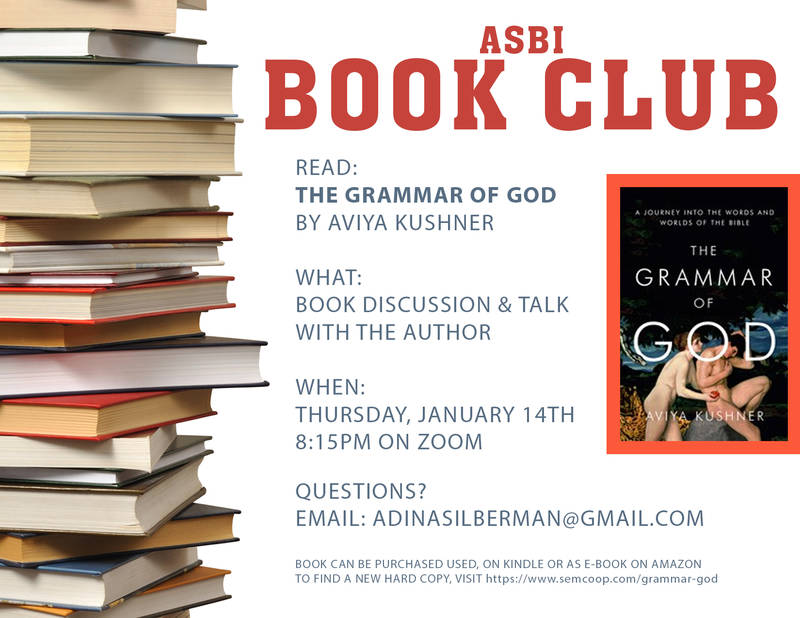 Banner Image for ASBI Book Club with Aviya Kushner