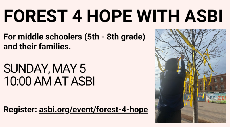 Banner Image for Forest 4 Hope with ASBI
