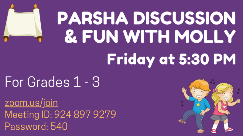 Banner Image for Parsha Discussion & Fun with Molly