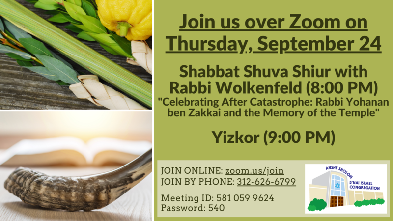 Banner Image for Shabbat Shuva Shiur & Yizkor