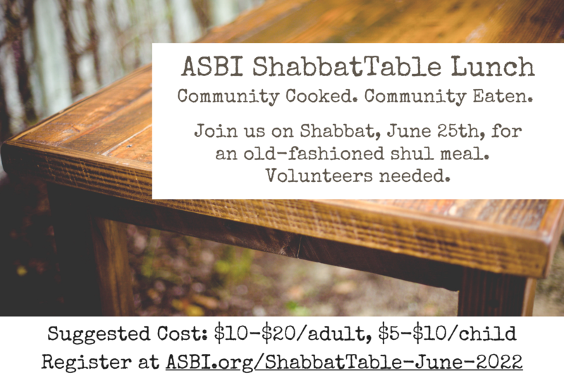 Banner Image for ASBI ShabbatTable Lunch