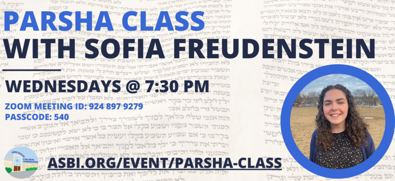 Banner Image for Parsha Class with Sofia Freudenstein