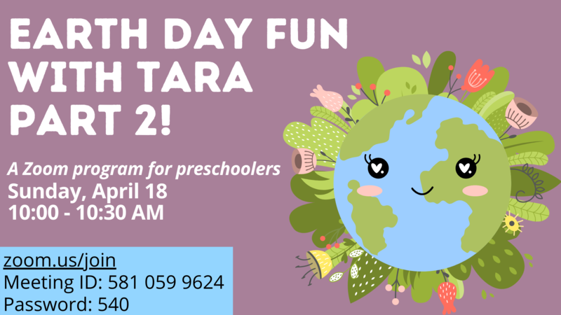 Banner Image for Earth Day Fun with Tara - Part 2