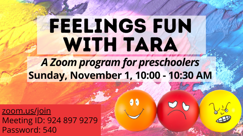 Banner Image for Feelings Fun with Tara